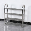 多層大容量不鏽鋼鞋架-4層 | 高67cm*長60cm*寬24cm | 合理間距 | 穩固承重