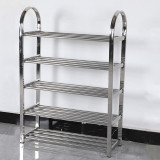 多層大容量不鏽鋼鞋架-5層 | 高82cm*長60cm*寬24cm | 合理間距 | 穩固承重