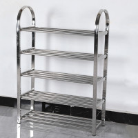 多層大容量不鏽鋼鞋架-5層 | 高82cm*長60cm*寬24cm | 合理間距 | 穩固承重