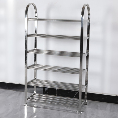 多層大容量不鏽鋼鞋架-6層 | 高98cm*長60cm*寬24cm | 合理間距 | 穩固承重