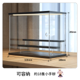 透明手辦展示盒-3層階梯+燈光 | 防塵易潔 | 帶門設計 | 組裝簡單