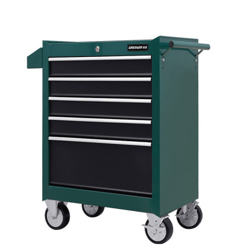 Greener 綠林 汽車維修移動抽屜工具車-DA-45 五抽綠 | 680*458*808MM | 注意！不含工具 | 重型煞車車輪
