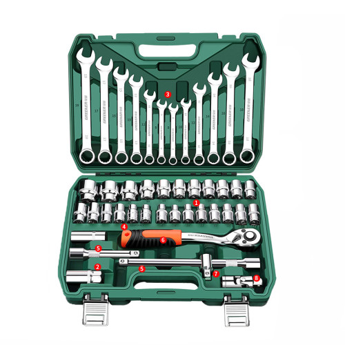 綠林 多功能扳手套裝-汽修44件 | 車輛維修/家具安裝/家電修理適用 | 隨心搭配