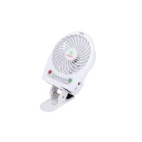 HADATA F95B 便攜式手持芭蕉扇 - 白色 | 可用作行動電源 | 可拆卸底夾