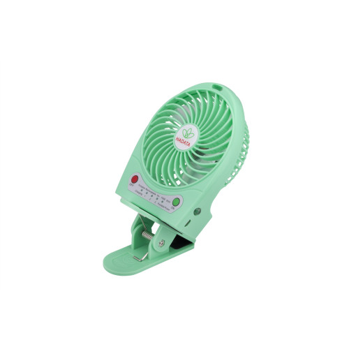 HADATA F95B 便攜式手持芭蕉扇 - 綠色 | 可用作行動電源 | 可拆卸底夾