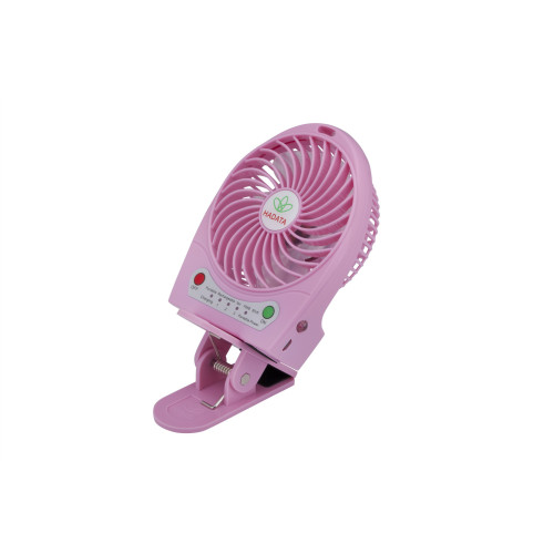 HADATA F95B 便攜式手持芭蕉扇 - 粉色 | 可用作行動電源 | 可拆卸底夾