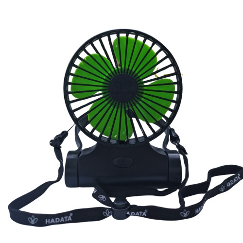 HADATA F98 暴風掛頸迷你風扇 - 黑色 | 防捲入風葉 | 雙向360°旋轉