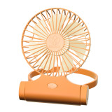HADATA F88 多功能可掛包座枱風扇 - 橙色 | 牢固旋轉軸 | 靜音電機