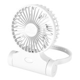 HADATA F88 多功能可掛包座枱風扇 - 白色 | 牢固旋轉軸 | 靜音電機