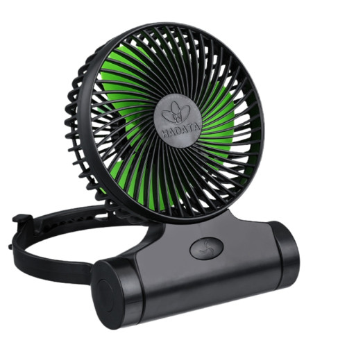 HADATA F98A 10W掛立迷你風扇 - 黑綠色 | 四級風力可調 | 持久續航