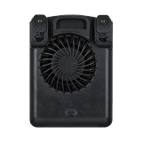 HADATA F68 11W掛腰掛頸風扇 - 黑色 | 渦輪增壓 | 自帶衣夾