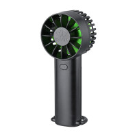 HADATA F60 手持迷你風扇 - 黑色 | 强勁無刷電機 | 回彈登山扣