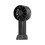 HADATA F80 手持迷你風扇 - 黑色 | 可拆卸支架底座 | 四檔風力