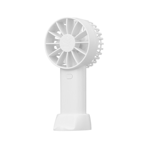 HADATA F80 手持迷你風扇 - 白色 | 可拆卸支架底座 | 四檔風力