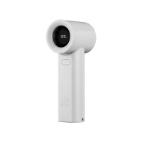 HADATA F33 輕巧迷你手持風扇 - 白色 | 五檔風速調節 | 輕音運行