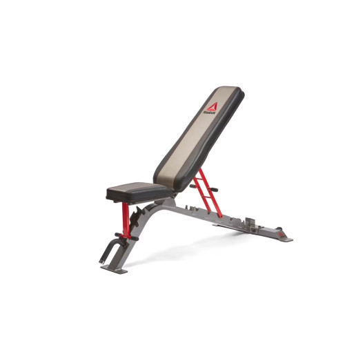 REEBOK 多功能健身床 - 灰色 | 2.5" 厚軟墊 | 3個座位角度 | 6個靠背角度 | 香港行貨