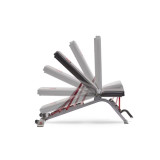 REEBOK 多功能健身床 - 灰色 | 2.5" 厚軟墊 | 3個座位角度 | 6個靠背角度 | 香港行貨