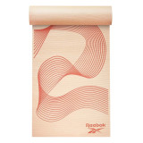 REEBOK 4mm 瑜伽墊 (粉色流線紋) | 提繩設計 | 防滑質地 | 香港行貨