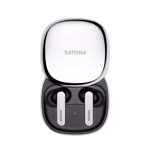 Philips 藍牙降噪翻譯耳機TAT5599-銀色 | 智慧型AI同聲傳譯 | 面對面翻譯 | 32h續航