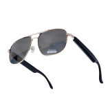 GS02智慧型藍牙無線音訊太陽眼鏡-金框水銀色 | 減少光刺激引起的疲勞 | 一鍵喚醒語音導航 | 清晰音效解放雙耳