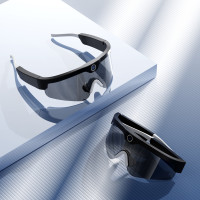 XV15智慧型藍牙眼鏡-黑框 墨鏡 128G | 防藍光鏡片 | 適用於多種場景 | 4K高清攝影機 | 防水等級