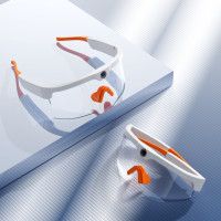 XV15智慧型藍牙眼鏡-白框 透明鏡 128G | 防藍光鏡片 | 適用於多種場景 | 4K高清攝影機 | 防水等級