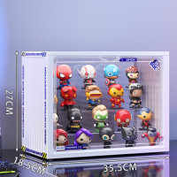 防潮防水手辦展示盒-白色大號 | 27*18.5*35.5cm | 四層階梯