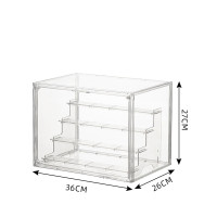 透明壓克力手辦展示櫃階梯款-大號 | PET材質 | 可疊加 | 密封防塵