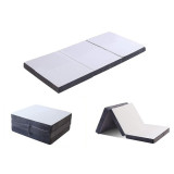 多功能三折高密度記憶綿床墊-90*200*10cm | 輕鬆收納 | 可作備用客人床 | 瑜珈/露營適用