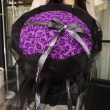 仿真玫瑰香皂花束（99朵）-紫色 | 表白必備 | 生日驚喜