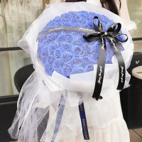 仿真玫瑰香皂花束（99朵）-藍色  | 表白必備 | 生日驚喜