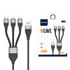 SENDEM 200W 三合一編織快充線 （三星/蘋果15專用） | 長1000mm | 支援三台設備同時充電
