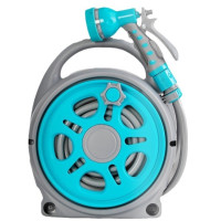 迷你水管車12米  配標準接頭*1+萬能接頭*1 | 一體收納 | 經久耐用 | 洗車刷車/澆花/家庭清潔適用