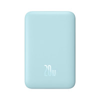 Baseus 倍思Magsafe 20W磁吸充電寶10000毫安-藍色 | 無線有線二合一 | 適用iPhone 12/13/15/14 | 自動喚醒充電 | 强力吸附