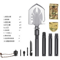 神火BG05多功能折疊工兵鏟-4節款 | 高碳錳鋼 | 斧刃設計 | 三檔調節 | 戰術軍刀