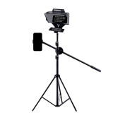 大熒幕廣角提詞器-提詞器+2.1公尺落地三腳架+手機前置橫桿 | 手機/單反相機/平板通用 | 高畫質顯示 | 藍牙遙控