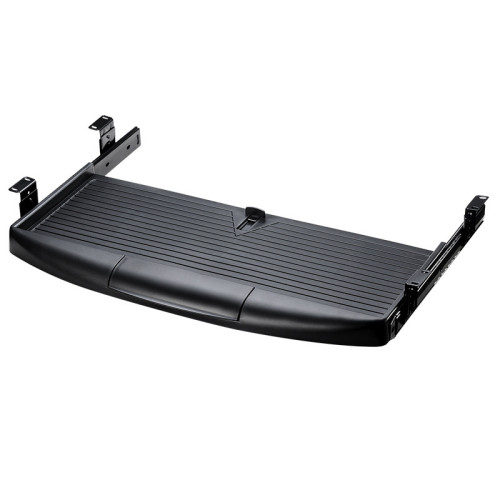 多功能鍵盤滑軌托盤-黑色托盤 | ABS材質 | 靜音滑軌 | 堅固耐用