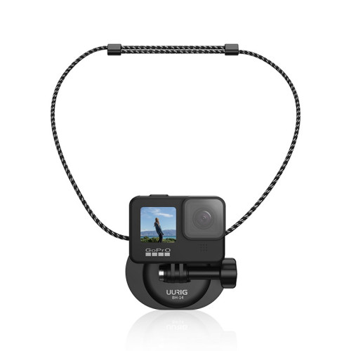 UURIG BH14運動相機掛脖架 | 强力磁吸 | 解鎖POV視覺 | 任意調整角度