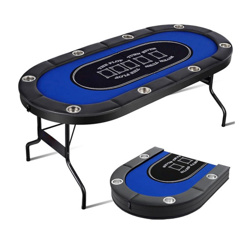【8人位】可摺疊德州撲克專用桌 | 可摺POKER枱 摺疊桌 1.8米長