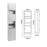 不銹鋼多功能紙巾盒-1600mm 嵌入式 經典款 | 超大空間設計 | 耐磨防刮花 | 典雅高貴質感