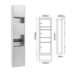 不銹鋼多功能紙巾盒-1650mm 嵌入式 經典款 | 超大空間設計 | 耐磨防刮花 | 典雅高貴質感
