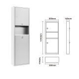 不銹鋼多功能紙巾盒-1200mm 明裝式 | 超大空間設計 | 耐磨防刮花 | 典雅高貴質感
