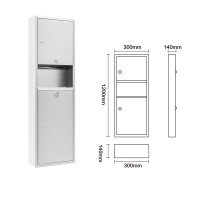 不銹鋼多功能紙巾盒-1200mm 明裝式 | 超大空間設計 | 耐磨防刮花 | 典雅高貴質感
