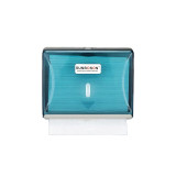 塑料防水抽紙盒-打孔款 透明藍 | 流線造型 | 掛牆式設計 | 一扣即合