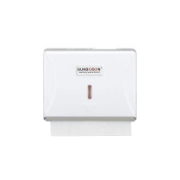 塑料防水抽紙盒-免打孔款 白色 | 流線造型 | 掛牆式設計 | 一扣即合