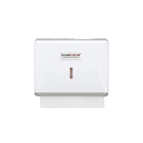 塑料防水抽紙盒-打孔款 白色 | 流線造型 | 掛牆式設計 | 一扣即合