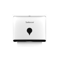 塑料防水抽紙盒-免打孔款 啞光白 | 流線造型 | 掛牆式設計 | 一扣即合