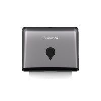 塑料防水抽紙盒-免打孔款 啞光灰 | 流線造型 | 掛牆式設計 | 一扣即合