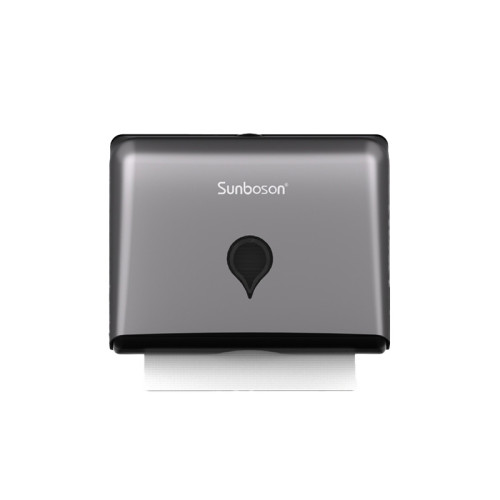 塑料防水抽紙盒-免打孔款 啞光灰 | 流線造型 | 掛牆式設計 | 一扣即合