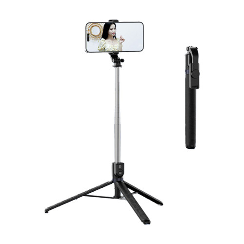 Z165 1.8米加長手機自拍棒三腳架-黑色 | 内嵌式藍牙遙控 | 强力防抖 | 超長伸縮